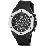 Guess Formula Chronograph Black Dial Black Silicone Strap Watch For Men - GW0579G1