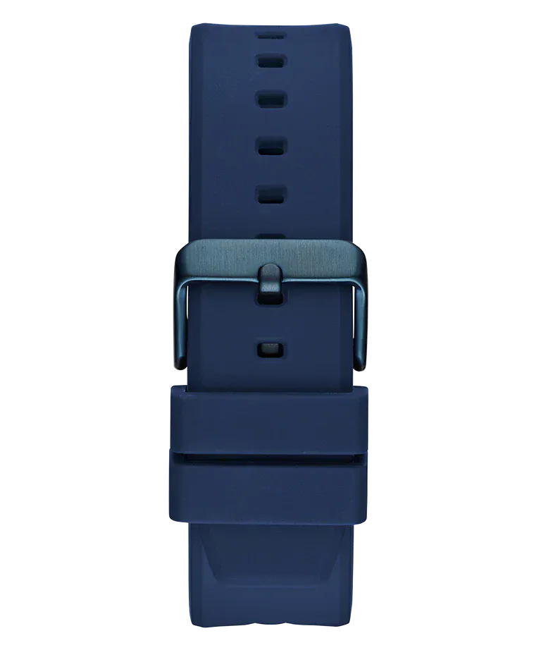 Guess Formula Multifunction Blue Dial Blue Silicone Strap Watch For Men - GW0579G3