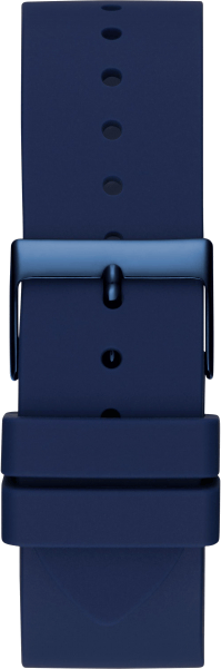 Guess Frontier Crystals Blue Dial Blue Silicon Strap Watch For Men - W1132G4