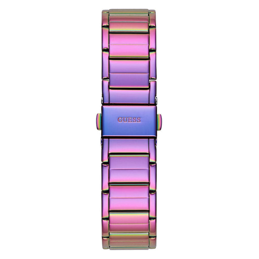 Guess Fusion Chronograph Purple Dial Purple Steel Strap Watch for Women - GW0552L4