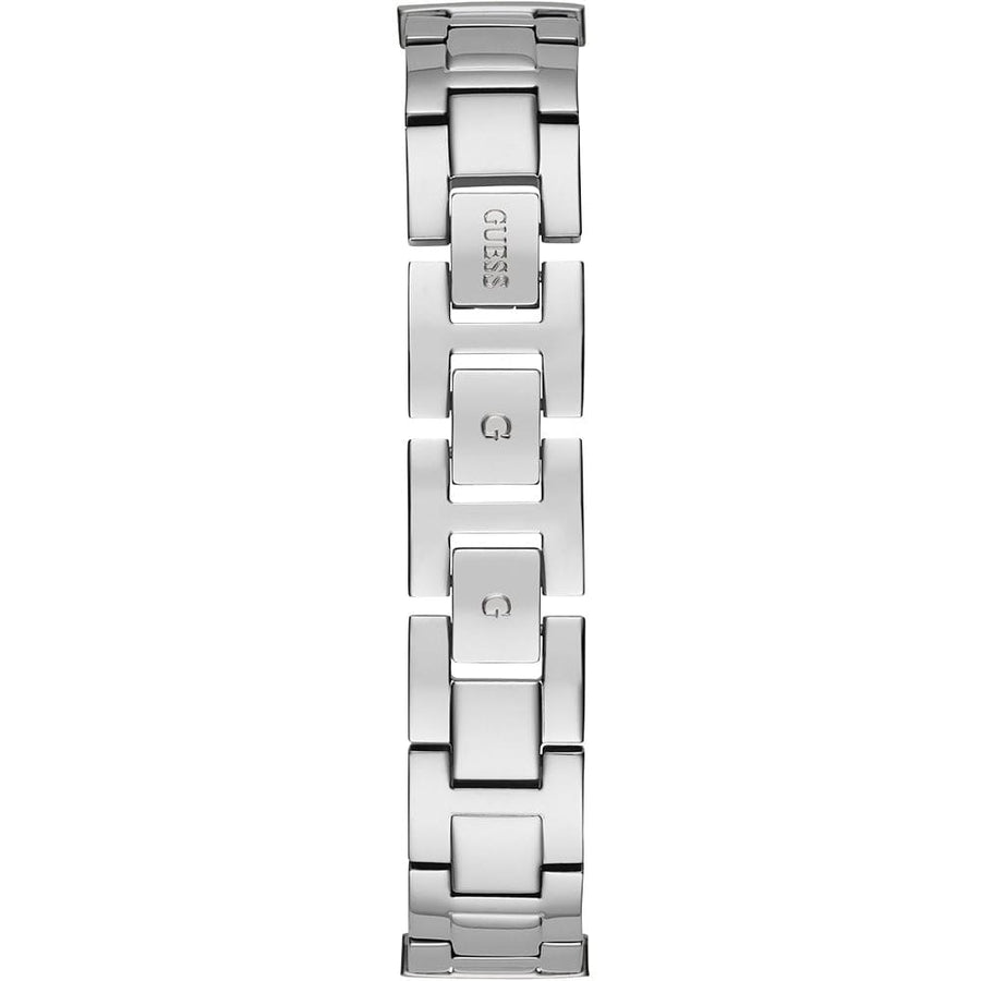 Guess Gala Diamonds Silver Dial Silver Steel Strap Watch for Women - GW0401L1