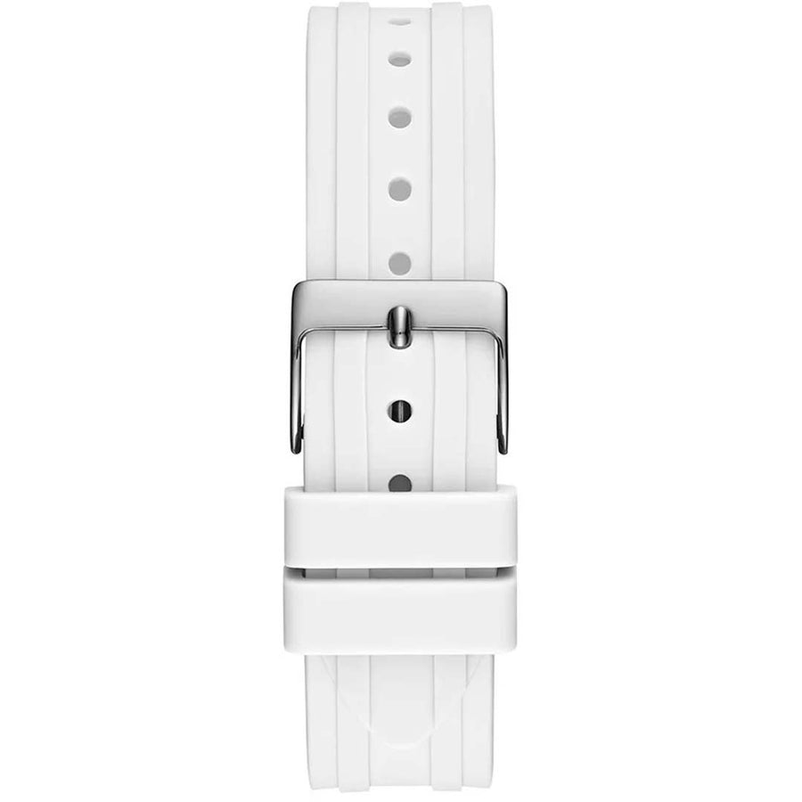 Guess Glitz Pride Limited Edition White Dial White Rubber Strap Watch for Women - GW0407L4