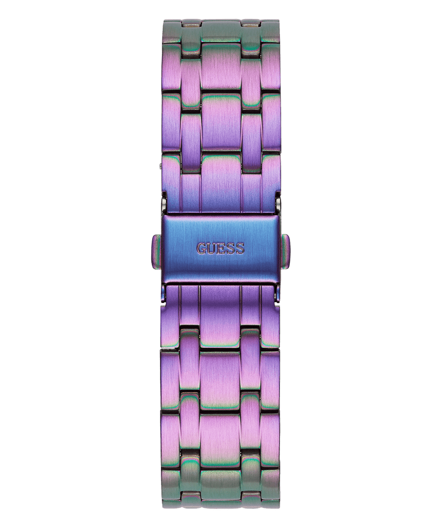 Guess Heiress Multifunction Diamonds Purple Dial Purple Steel Strap Watch for Women - GW0440L3