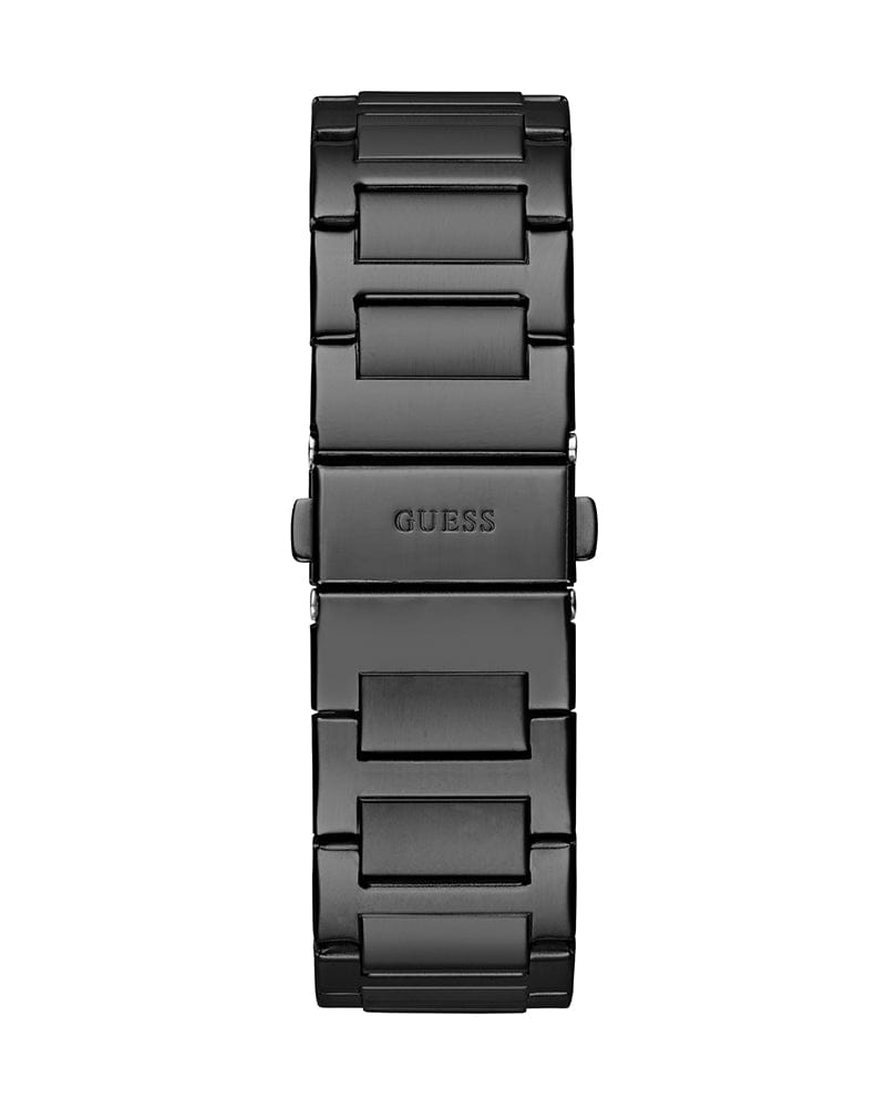 Guess Integrity Analog Black Dial Black Steel Strap Watch for Men - GW0631G2