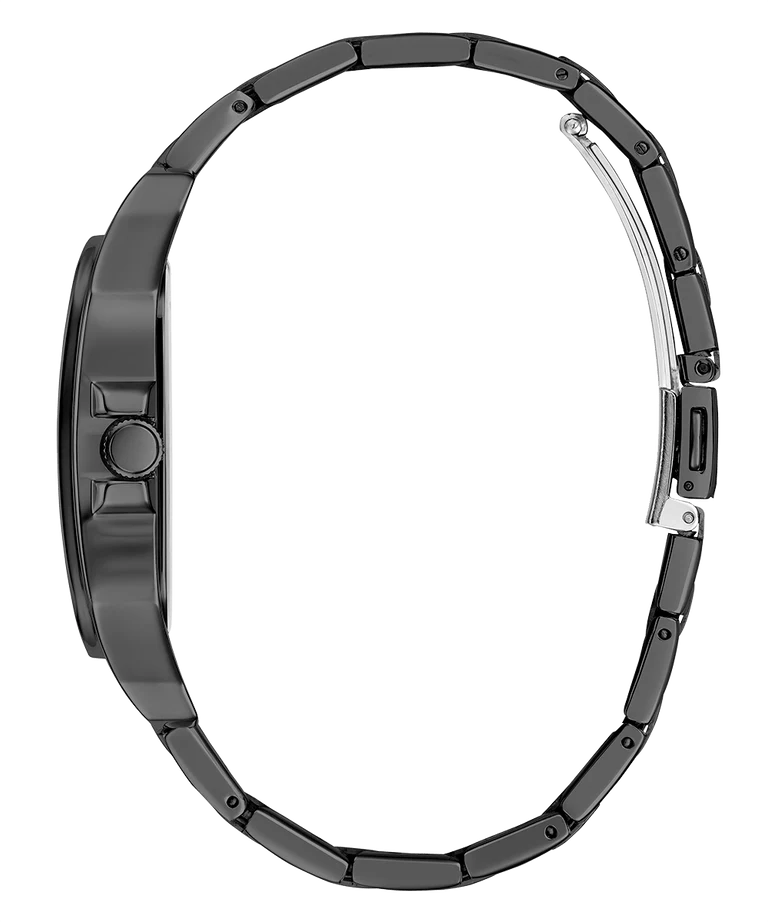 Guess Integrity Analog Black Dial Black Steel Strap Watch for Men - GW0631G2