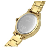 Guess Crown Jewel Diamonds White Dial Gold Steel Strap Watch for Women - GW0410L2