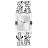 Guess Mod Heavy Metal Silver Dial Silver Steel Strap Watch For Women - W1117L1