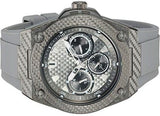 Guess Legacy Grey Dial Grey Silicone Strap Watch For Men - W1048G1