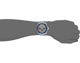 Guess Legacy Grey Dial Blue Silicone Strap Watch For Men - W1049G1