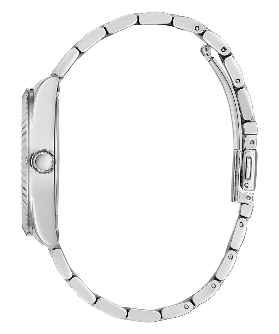 Guess Luna Quartz Blue Dial Silver Steel Strap Watch For Women - GW0308L4