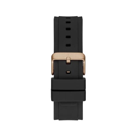 Guess Matrix Multifunction Black Dial Black Rubber Strap Watch For Men - GW0423G5