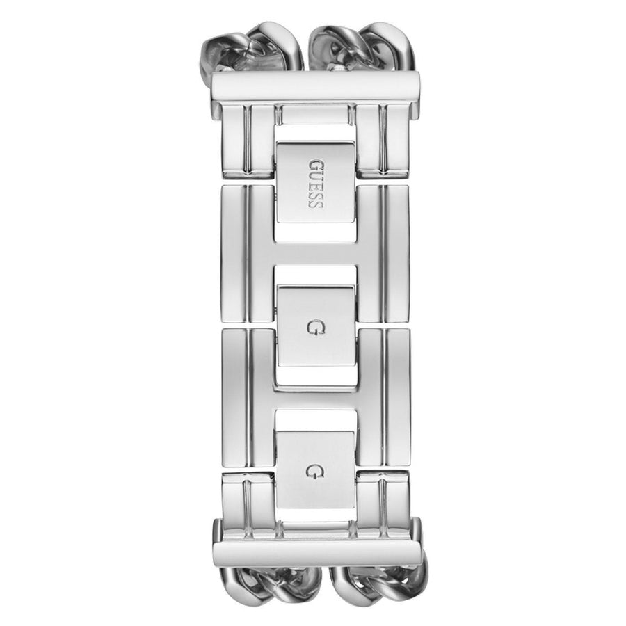 Guess MOD G Diamonds Silver Dial Silver Steel Strap Watch for Women - GW0294L1