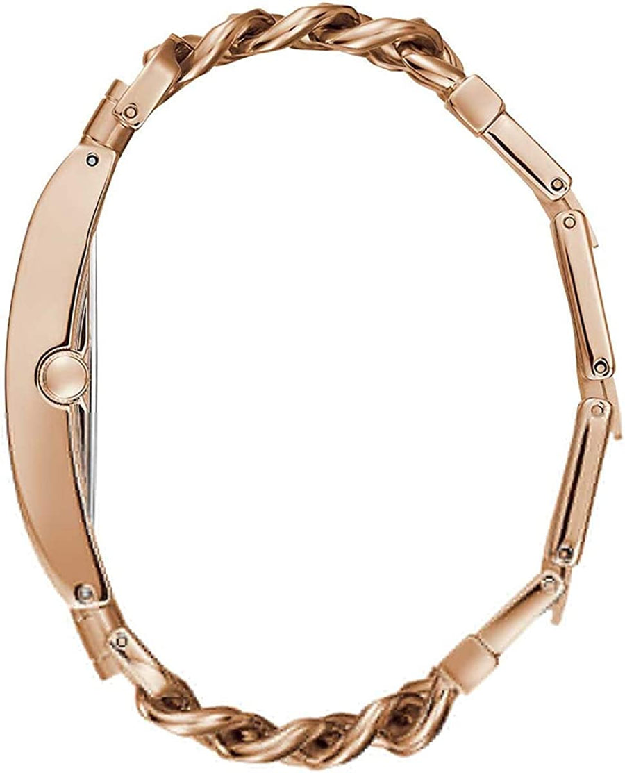 Guess Mod Heavy Metal Rose Gold Dial Rose Gold Steel Strap Watch For Women - W1117L3