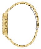 Guess Moonlight Diamonds Gold Dial Gold Steel Strap Watch for Women - GW0320L5