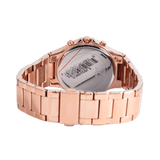 Guess Moonlight Multi Function Diamonds White Dial Rose Gold Steel Strap Watch for Women - GW0320L3