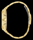 Guess Multifunction Diamonds Black Dial Gold Steel Strap Watch for Men - GW0455G2