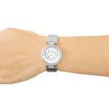 Guess Muse Quartz White Dial Silver Steel Strap Watch For Women - W1008l1