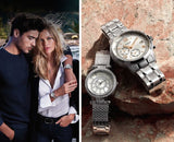 Guess Muse Quartz White Dial Silver Steel Strap Watch For Women - W1008l1