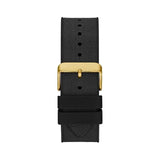 Guess Navigator Chronograph Black Dial Black Rubber Strap Watch for Men - GW0264G3