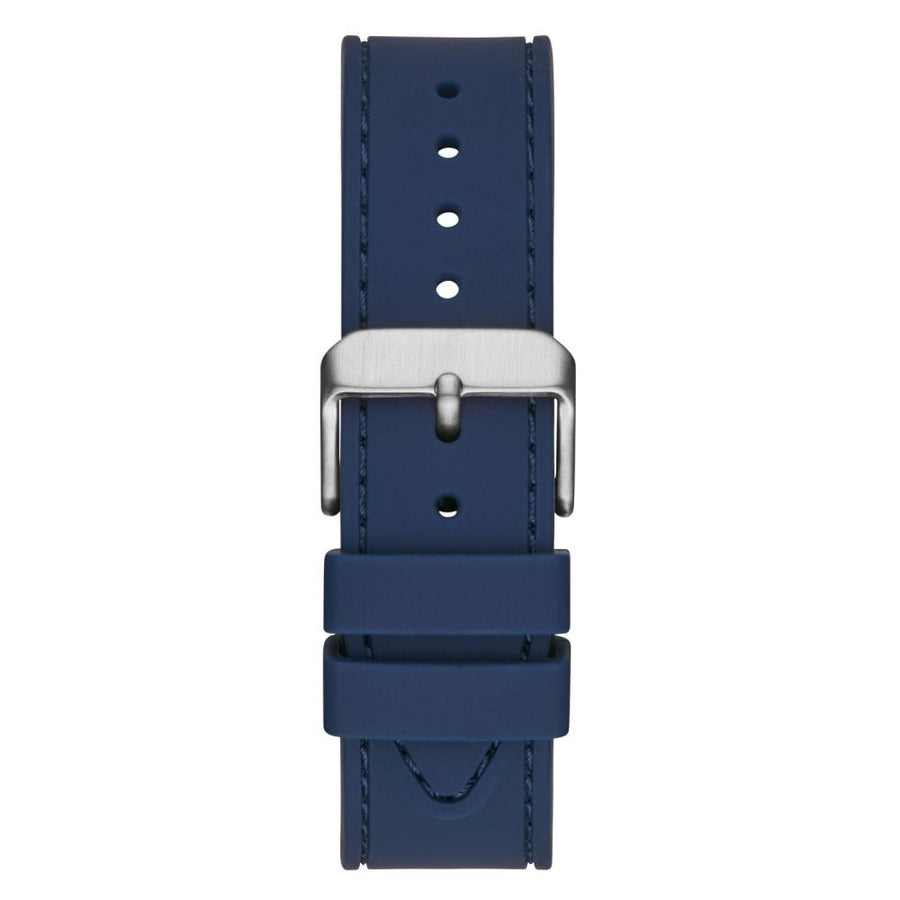 Guess Odyssey Multifunction Blue Dial Blue Rubber Strap Watch For Men - W1108G4