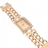 Guess Mod Heavy Metal Diamonds Rose Gold Dial Rose Gold Steel Strap Watch for Women - W0072L3