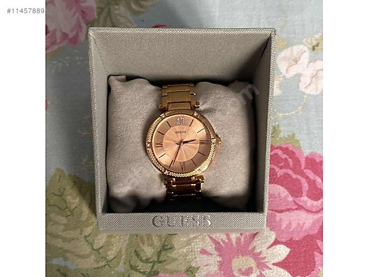 Guess Park Ave Quartz Rose Gold Dial Rose Gold Steel Strap Watch For Women - W0636L2
