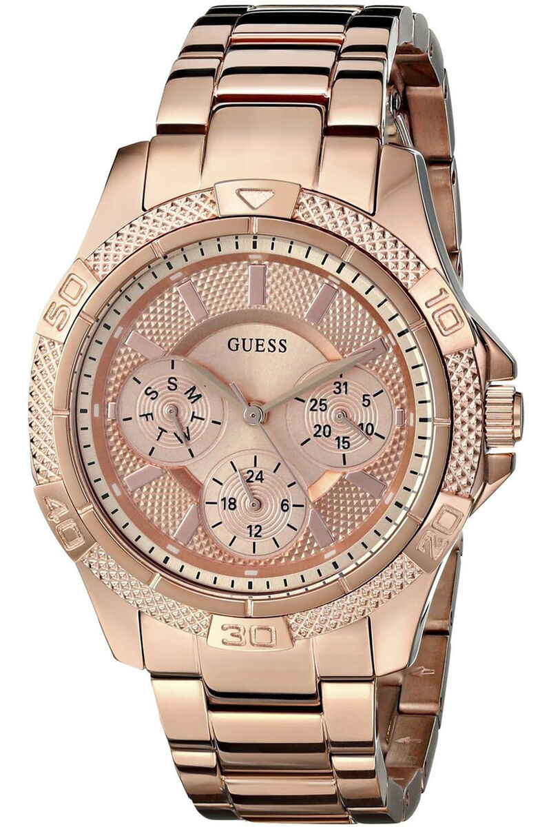 Guess Phantom Mini Rose Gold Dial Rose Gold Steel Strap Watch for Women - W0235L3