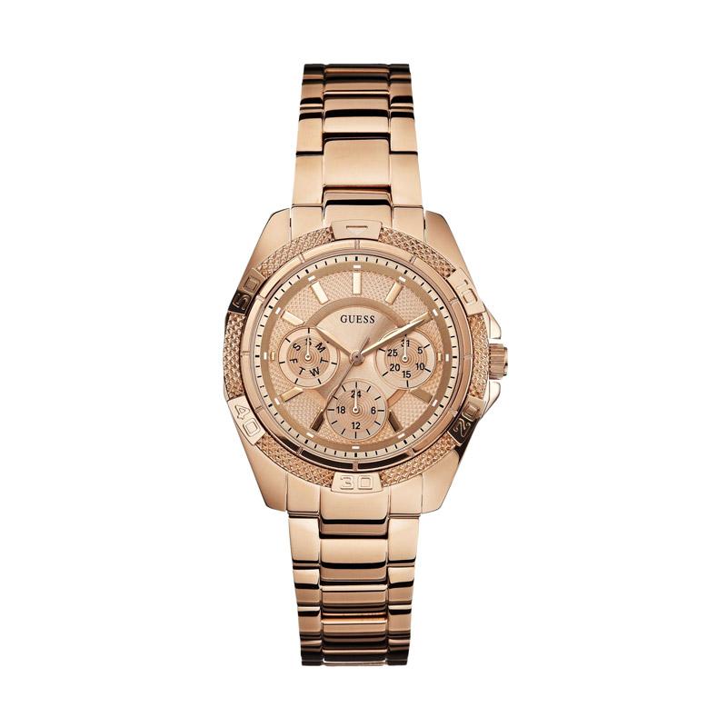 Guess Phantom Mini Rose Gold Dial Rose Gold Steel Strap Watch for Women - W0235L3