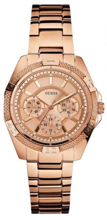 Guess Phantom Mini Rose Gold Dial Rose Gold Steel Strap Watch for Women - W0235L3