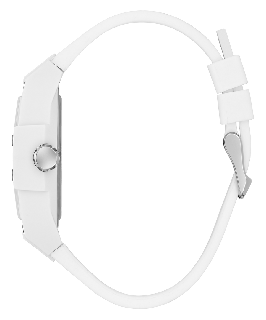 Guess Phoenix Analog White Dial White Silicone Strap Watch for Men - GW0720G1