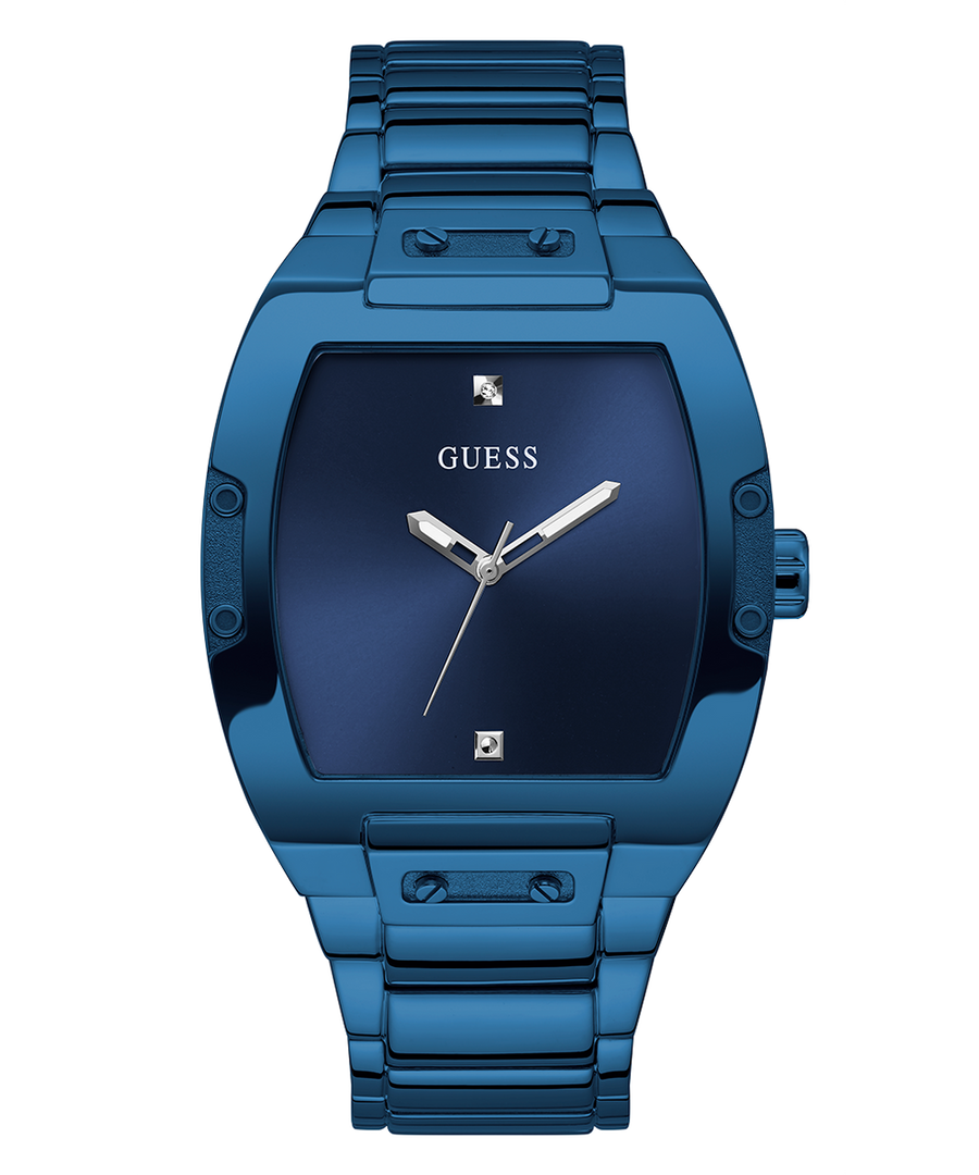 Guess Phoenix Blue Dial Blue Steel Strap Watch for Men  - GW0387G4