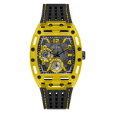 Guess Phoenix Chronograph Black Dial Black Rubber Strap Watch for Men - GW0499G2