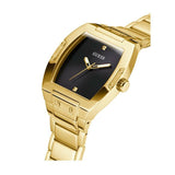 Guess Phoenix Black Dial Gold Steel Strap Watch for Men - GW0387G2