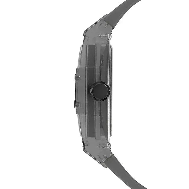 Guess Phoenix Multifunction Black Dial Grey Silicone Strap Watch For Men - GW0203G9