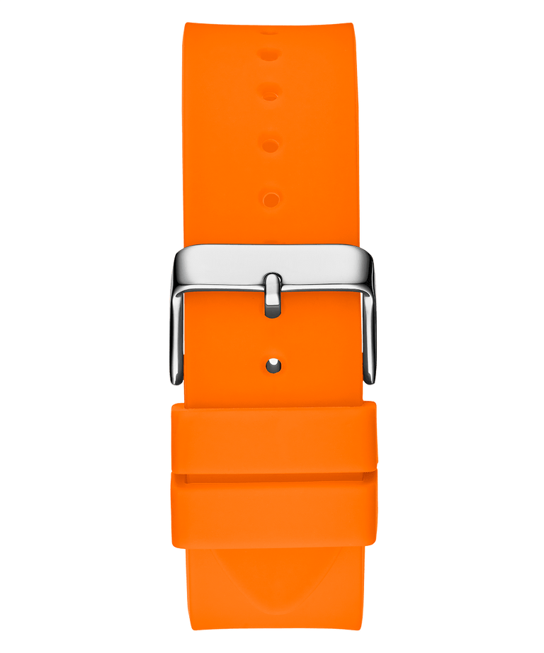 Guess Phoenix Multifunction Black Dial Orange Rubber Strap Watch For Men - GW0203G10