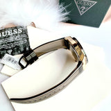 Guess Poseidon Chronograph Black Dial Black Silicone Strap Watch For Men - GW0425G1