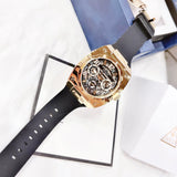 Guess Prodigy Black Dial Black Silicone Strap Watch For Men - GW0569G2