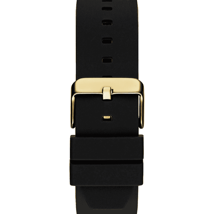 Guess Prodigy Black Dial Black Silicone Strap Watch For Men - GW0569G2