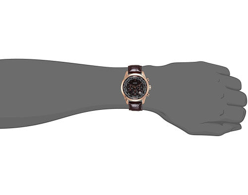 Guess Pursuit Chronograph Brown Dial Brown Leather Strap Watch for Men - W0500G3