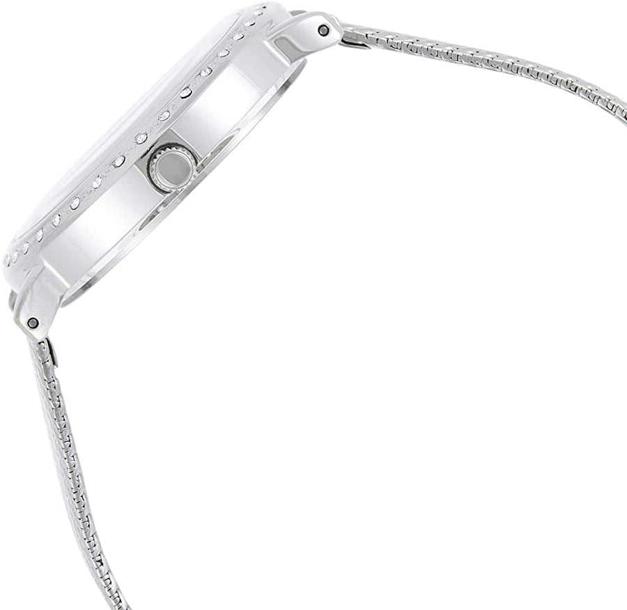 Guess Quartz Silver Dial Willow Stainless Steel Mesh Bracelet Watch For Women - W0836L2