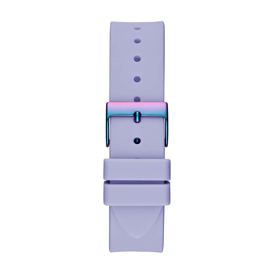 Guess Queen Quartz Purple Dial Purple Silicone Strap Watch For Women - GW0536L4