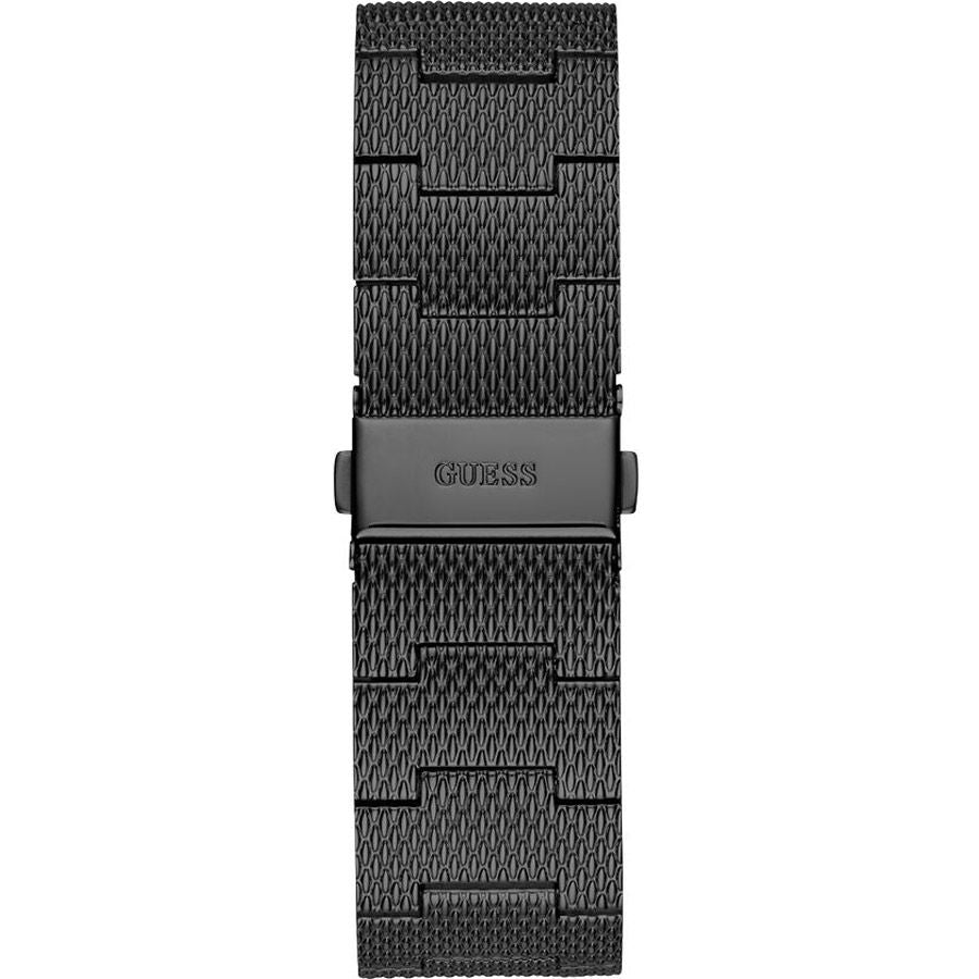 Guess Richmond Black Dial Black Mesh Bracelet Watch for Men - W1263G3