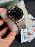 Guess Richmond Quartz Black Dial Two Tone Mesh Bracelet Watch For Women - W1179G2