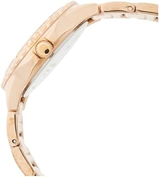 Guess Sassy Quartz White Dial Rose Gold Steel Strap Watch For Women - W0705L3