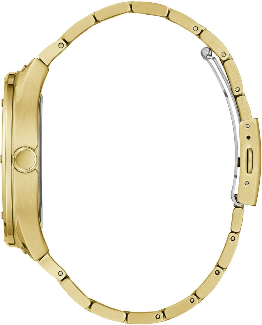 Guess Scope Gold Dial Gold Steel Strap Watch for Men - GW0454G2