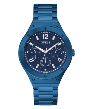 Guess Scope Multifunction Blue Dial Blue Steel Strap Watch for Men - GW0454G4