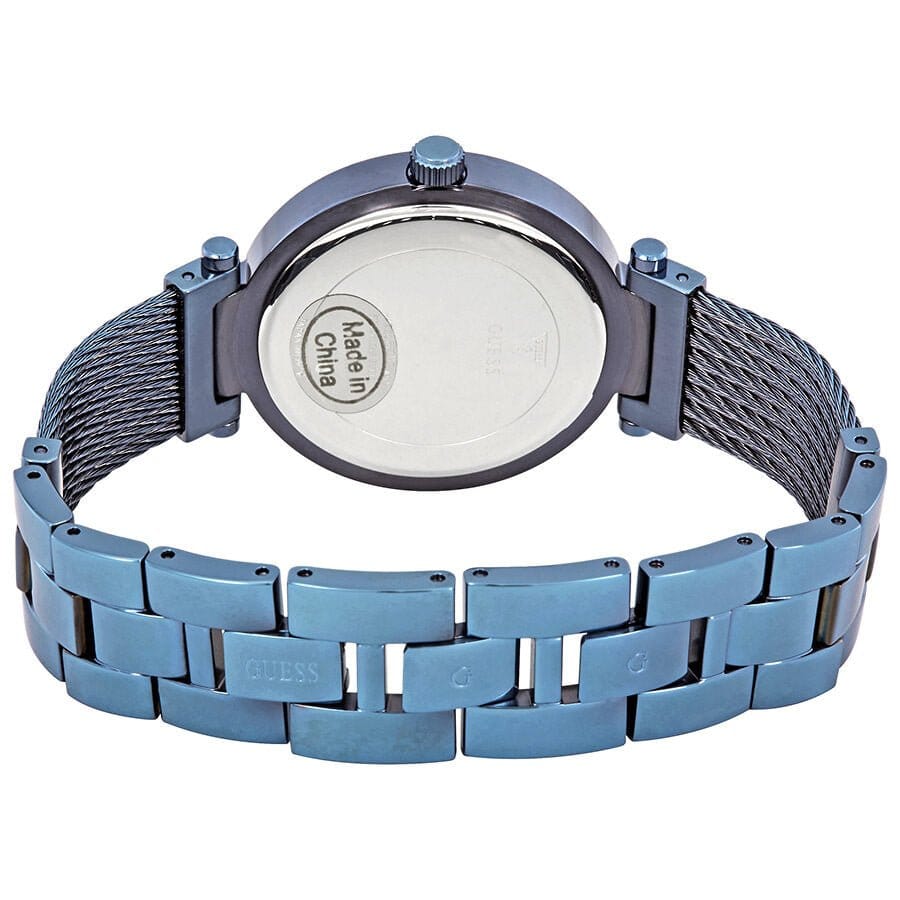 Guess Soho Diamonds Blue Dial Blue Mesh Bracelet Watch For Women - W0638L3