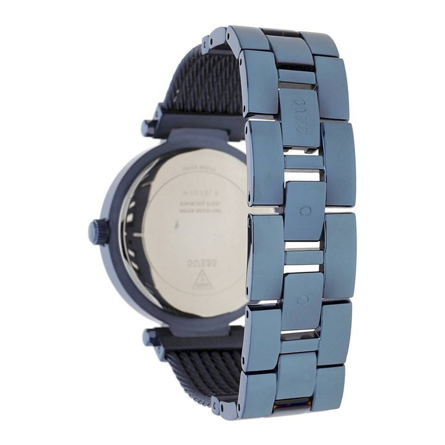 Guess Soho Diamonds Blue Dial Blue Mesh Bracelet Watch For Women - W0638L3
