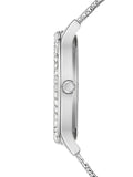 Guess Soiree Diamonds Silver Dial Silver Mesh Bracelet Watch for Women - GW0402L1