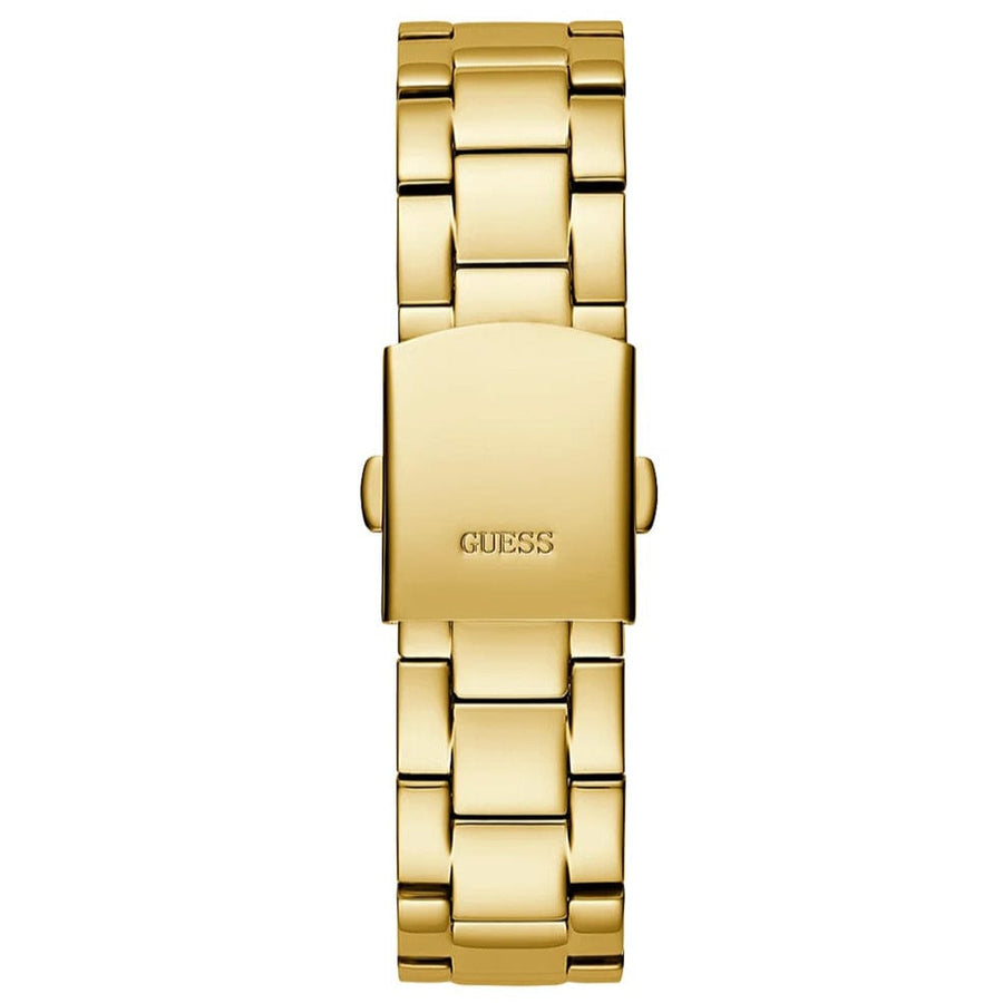 Guess Sol Chronograph Gold Dial Gold Steel Strap Watch For Women - GW0483L2